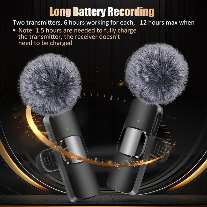 2 - Pack Omnidirectional Lavalier Mic: No Bluetooth, Multi - Device for Phone/Tablet