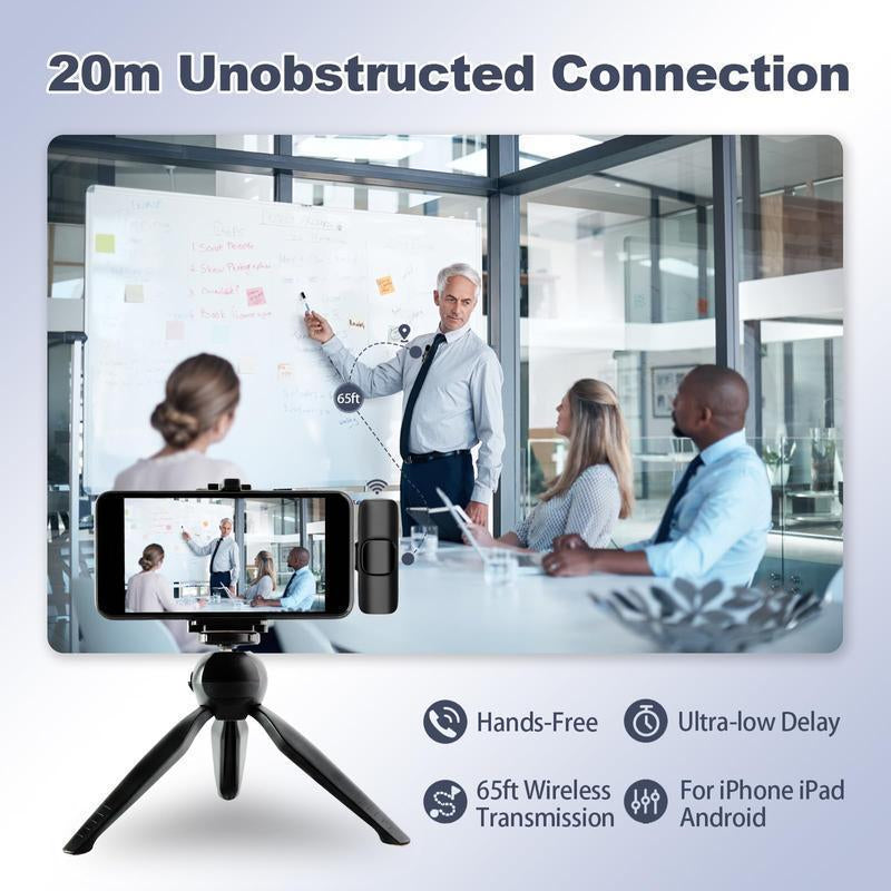 2 - Pack Omnidirectional Lavalier Mic: No Bluetooth, Multi - Device for Phone/Tablet